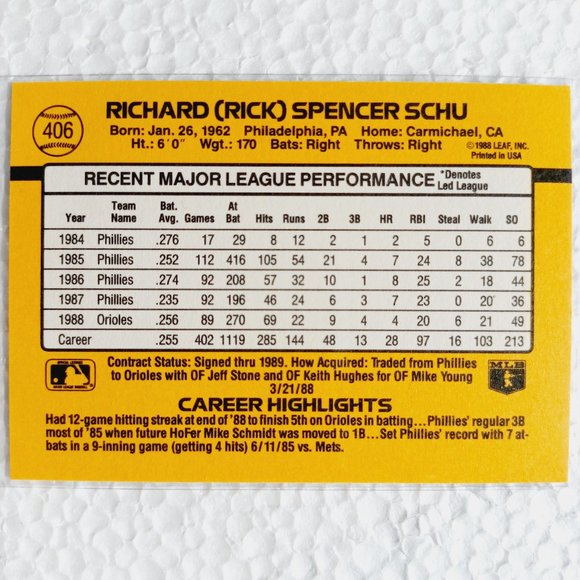 Baltimore Orioles 6 Card Lot - BSBL [3_1] - Picture 7 of 13